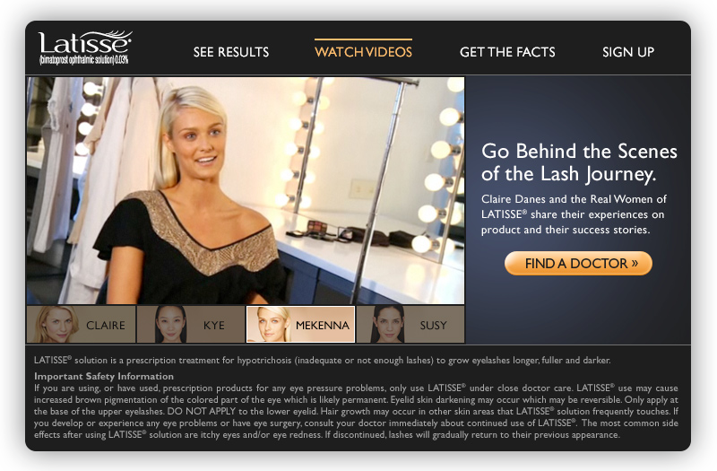 Latisse - Rich Media Banner Ad (Frame 2)