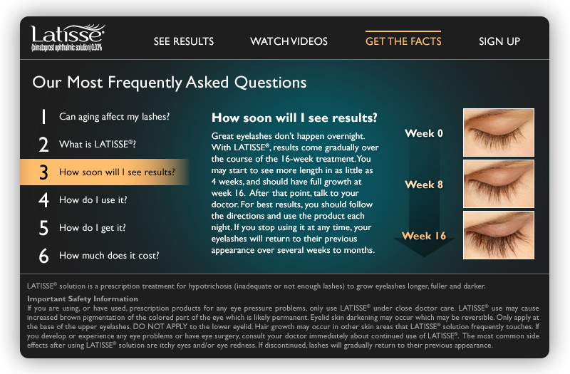 Latisse - Rich Media Banner Ad (Frame 3)